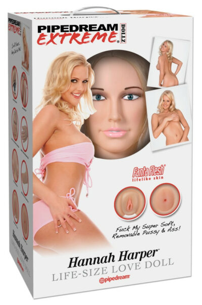 BAMBOLA GONFIABILE REALISTICA PIPEDREAM "HANNAH HARPER" - LIFE SIZE - 3D