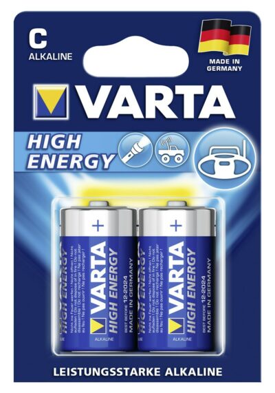 BLISTER 2 BATTERIE VARTA MEZZA TORCIA C""