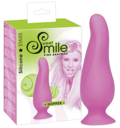 FALLO ANALE ANATOMICO SWEET SMILE "HOPPER" ROSA - 10 CM