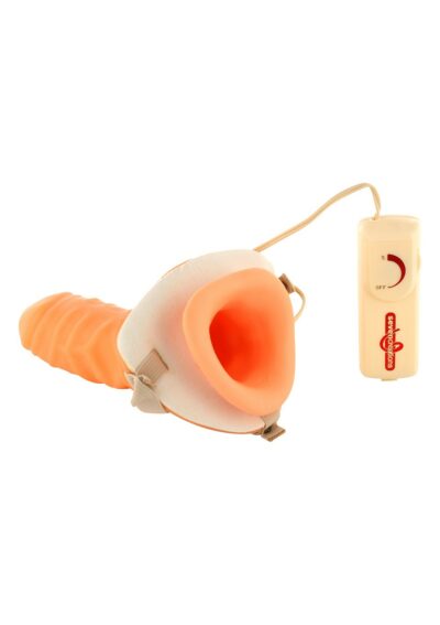 FALLO VIBRANTE STRAP-ON CON ESTENSIONE PENE "HOLLOW EXTENDER"