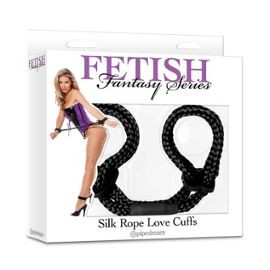 MANETTE IN COTONE FETISH FANTASY "SILK ROPE" NERO