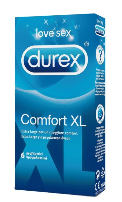 PROFILATTICI EXTRA LARGE DUREX "COMFORT XL" - 6 PEZZI