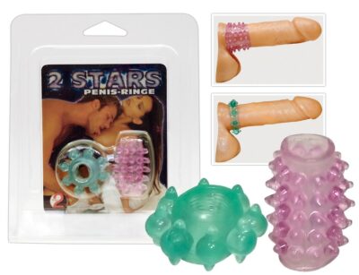 SET ANELLO E GUAINA FALLICA STIMOLANTI 2 STARS""