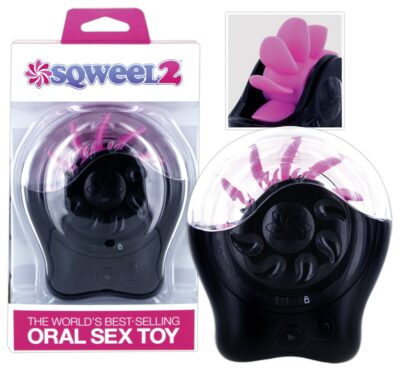 SIMULATORE RAPPORTO ORALE STIMOLATORE CLITORIDE SQWEEL 2" NERO"