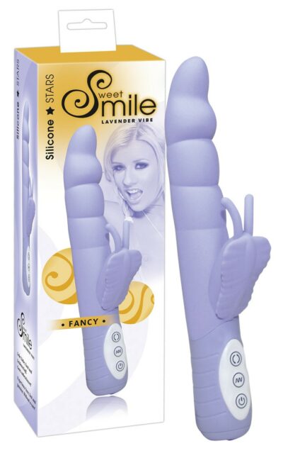 VIBRATORE CON ROTAZIONE E STIMOLAZIONE FANCY" VIOLA"