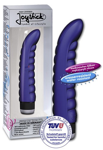 VIBRATORE PUNTO G CON SCANALATURE SAILOR" BLU - 18 CM"