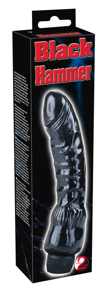 VIBRATORE REALISTICO "BLACK HAMMER" NERO
